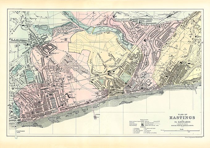 1899 Hastings Map