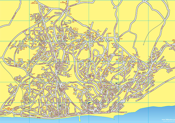 Hastings Street Map